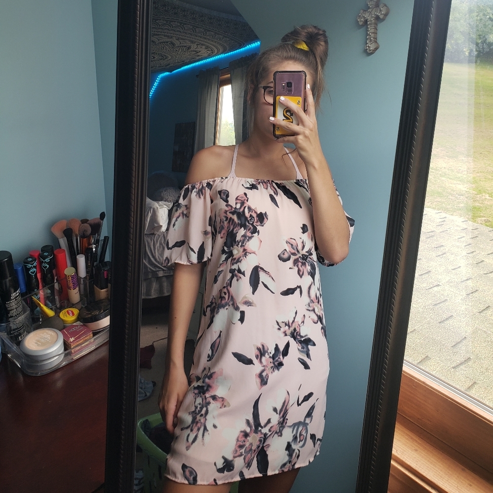 Floral Off-the-Shoulder Dress